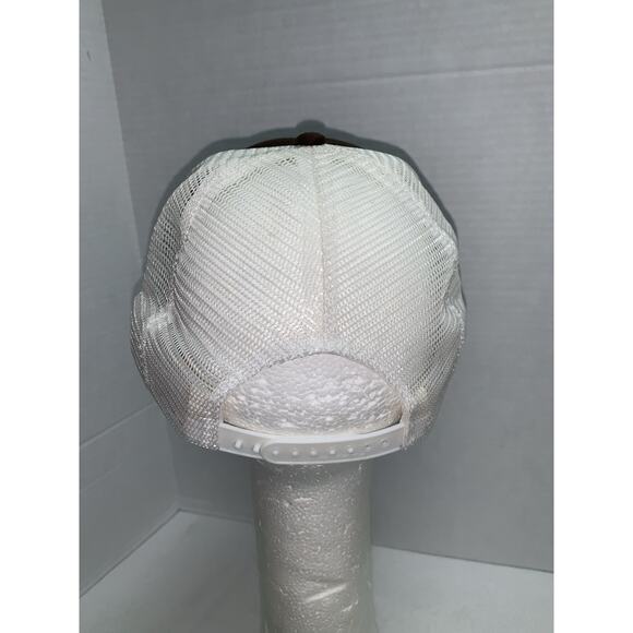 Vintage 1987 Kirtland Open IIX Golf Snapback Mesh Trucker Hat Cap Brown Unworn - Picture 3 of 10